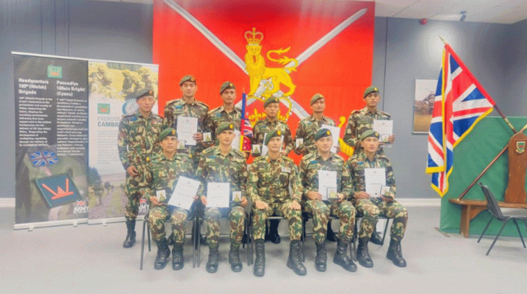 बेलायतमा आयोजित अन्तर्राष्ट्रिय गस्ती अभ्यासमा नेपाली सेनाले जित्यो स्वर्ण पदक